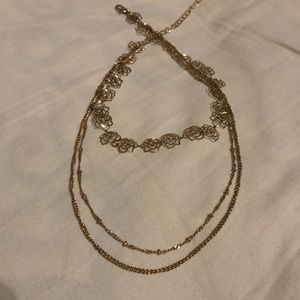 Gold layered necklace